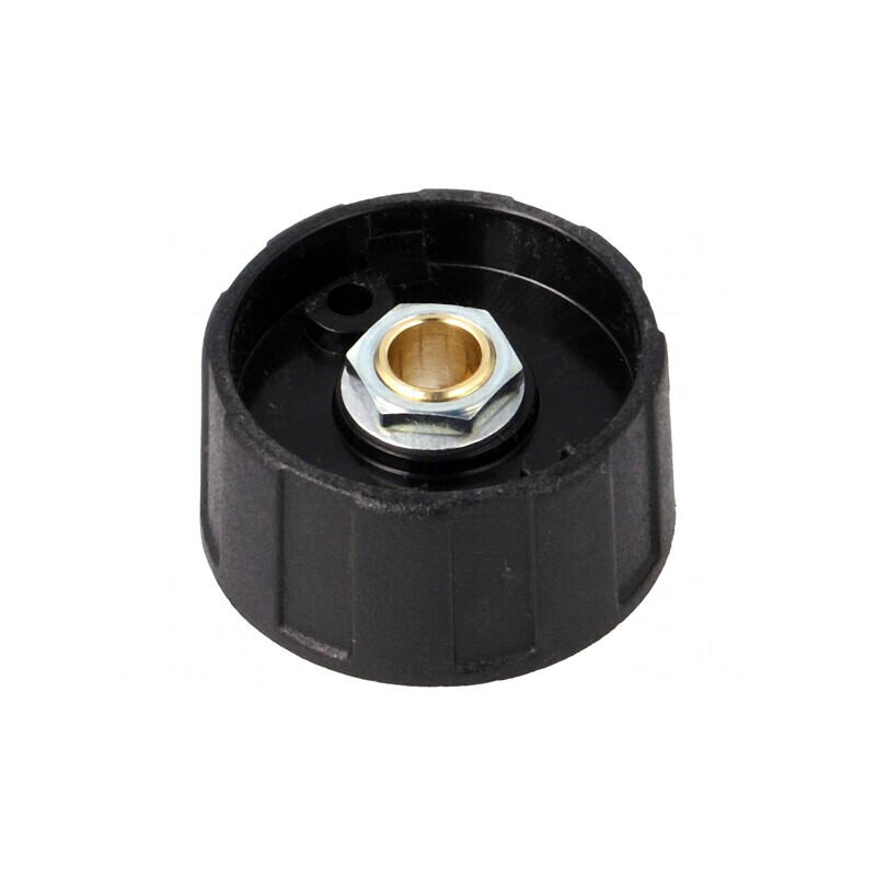 Buton rotativ negru ABS 6mm Ø31x15,5mm | Electronic-mag.ro | Componente Electronice