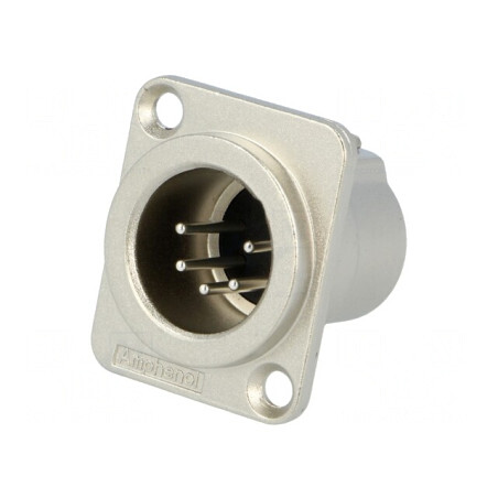 Soclu XLR Tată 5 Pin Argintat | Electronic-mag.ro | Componente Electronice