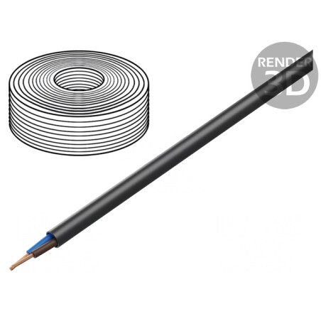 Cablu Electric Negru 2x4mm2 TITANEX H07RN-F | Electronic-mag.ro | Componente Electronice