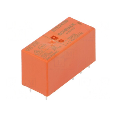 Releu Electromagnetic DPDT 110VDC 8A PCB | Electronic-mag.ro | Componente Electronice