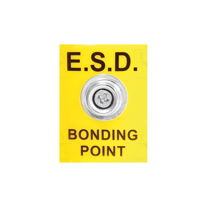 Fişă Împământare ESD 35x25mm 1MΩ EU | Electronic-mag.ro | Componente Electronice
