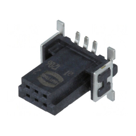 Conector PCB-PCB Mamă 6 PIN 1,27mm Har-flex 2,3A | Electronic-mag.ro | Componente Electronice