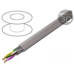 Cablu UNITRONIC® PUR CP (TP) Gri-Bej Ignifug | Electronic-mag.ro | Componente Electronice