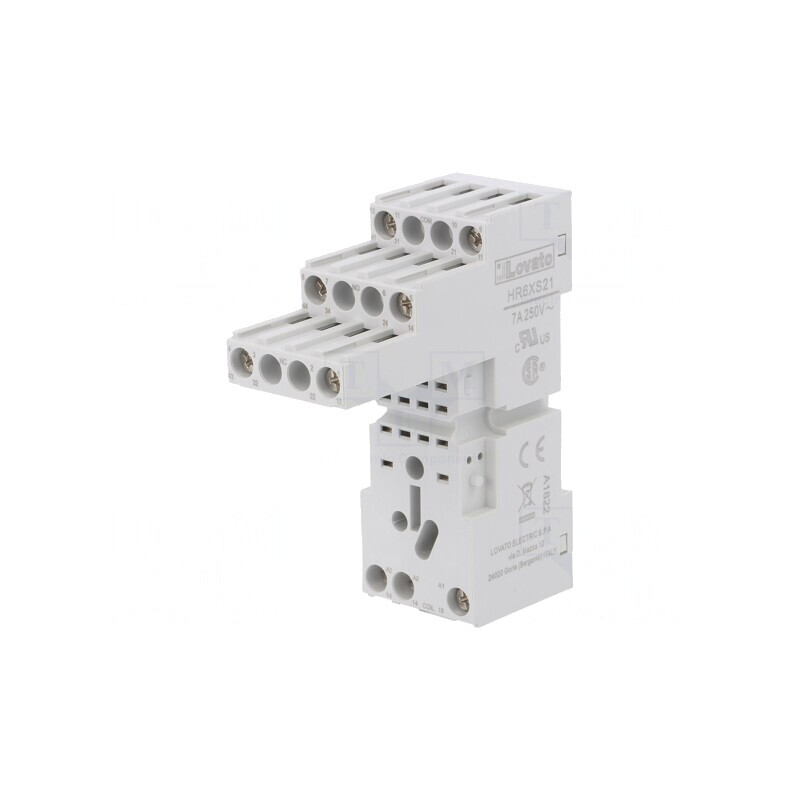 Stativ pentru șină DIN 8 10A 250VAC HR60 | Electronic-mag.ro | Componente Electronice