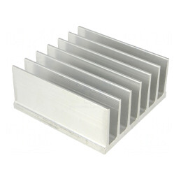 Radiator Aluminiu cu Aripioare 80x78x35mm | Electronic-mag.ro | Componente Electronice