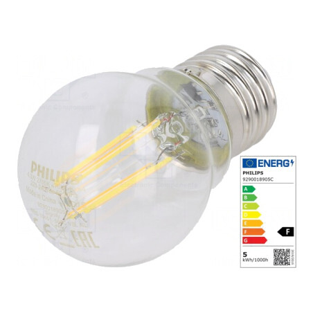 Lampă LED alb cald E27 4,3W 470lm 2700K | Electronic-mag.ro | Componente Electronice