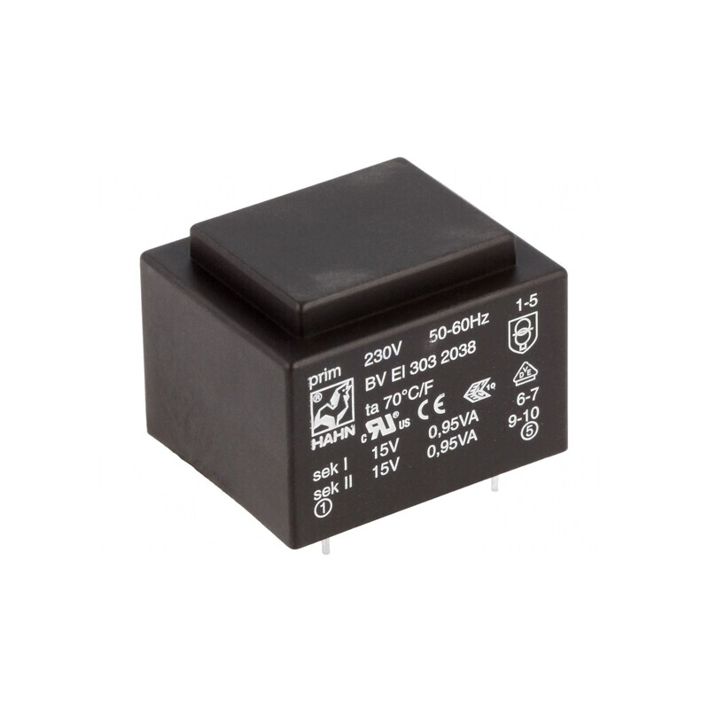Transformator încapsulat 1,9VA 230V 15V PCB | Electronic-mag.ro | Componente Electronice