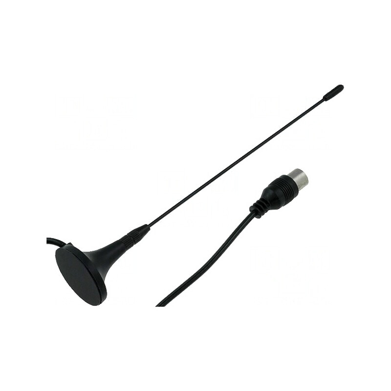Antenă DVB-T 0,17m Coaxial cu Magnet | Electronic-mag.ro | Componente Electronice
