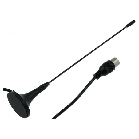 Antenă DVB-T 0,17m Coaxial cu Magnet | Electronic-mag.ro | Componente Electronice
