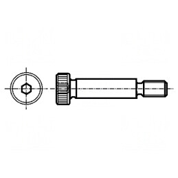 Şurub oțel M12 x 1,75 imbus HEX 8mm 18mm filet | Electronic-mag.ro | Componente Electronice