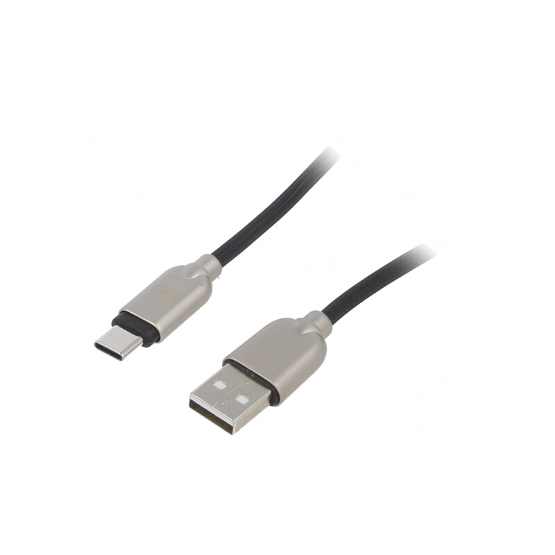 Cablu USB 2.0 A la USB C Aurit 2m Negru 480Mbps | Electronic-mag.ro | Componente Electronice Cablu USB 2.0 A la USB C Aurit 2m Negru 480Mbps | Electronic-mag.ro | Componente Electronice