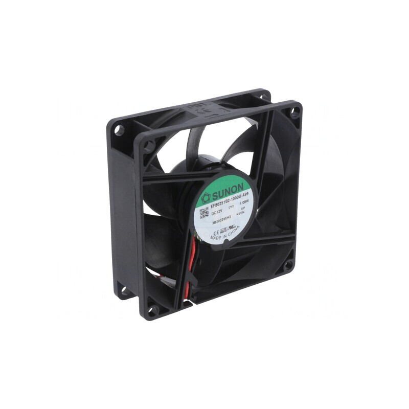 Ventilator axial 12V 80x80x25mm 63m3/h 30dBA | Electronic-mag.ro | Componente Electronice