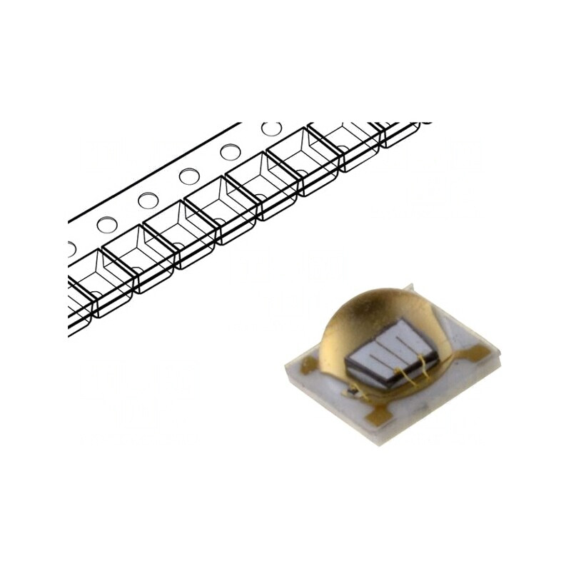 LED UV-A 365nm 3.8V SMD 3.5x3.5x2.15mm | Electronic-mag.ro | Componente Electronice