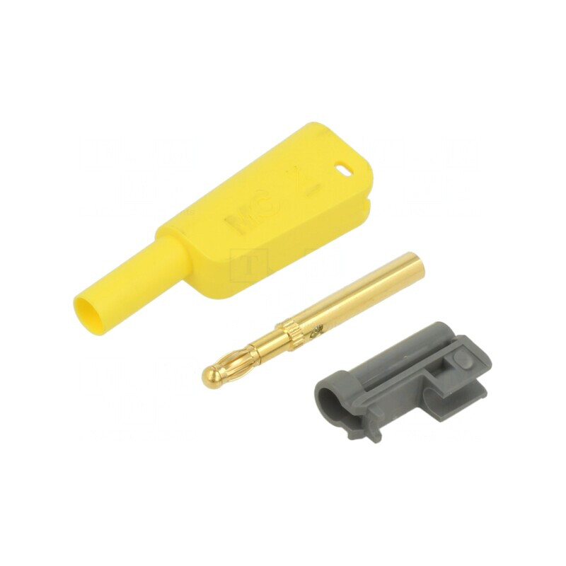 Conector Banană 4mm 19A 1kV Galben Izolat | Electronic-mag.ro | Componente Electronice Conector Banană 4mm 19A 1kV Galben Izolat | Electronic-mag.ro | Componente Electronice