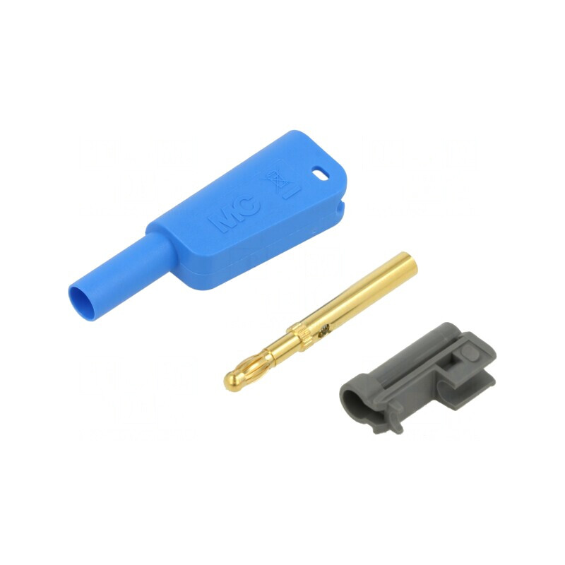 Conector Banană 4mm Albastru 1kV 32A cu Izolație și Soclu Axial | Electronic-mag.ro | Componente Electronice Conector Banană 4mm Albastru 1kV 32A cu Izolație și Soclu Axial | Electronic-mag.ro | Componente Electronice