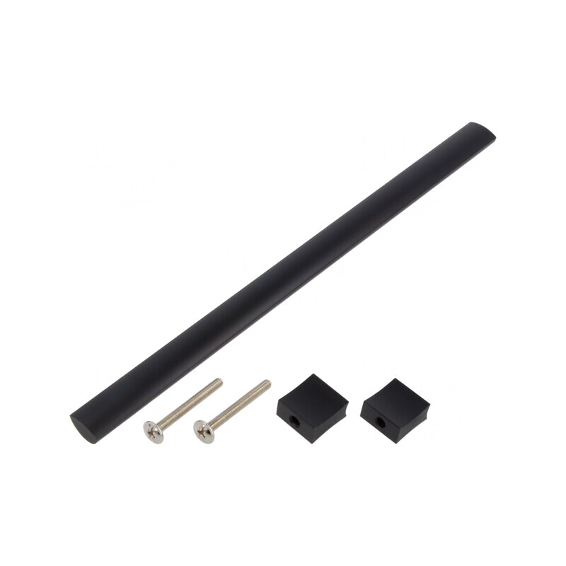 Manetă Aluminiu Negru Mat 30.5mm 244mm 15.5mm | Electronic-mag.ro | Componente Electronice