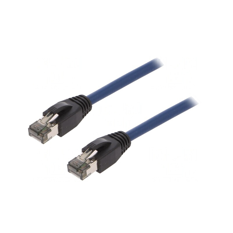 Cabl Patch Ethernet Cat 8.1 S/FTP Albastru 1m | Electronic-mag.ro | Componente Electronice
