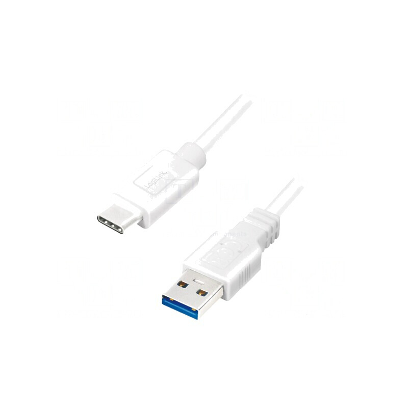 Cablu USB 3.2 A la C 0,5m Alb 5Gbps 15W 3A | Electronic-mag.ro | Componente Electronice