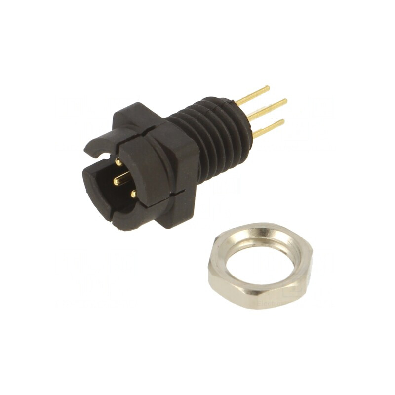 Conector Circular 60V PIN 4 Soclu Tată THT 3A IP40 | Electronic-mag.ro | Componente Electronice
