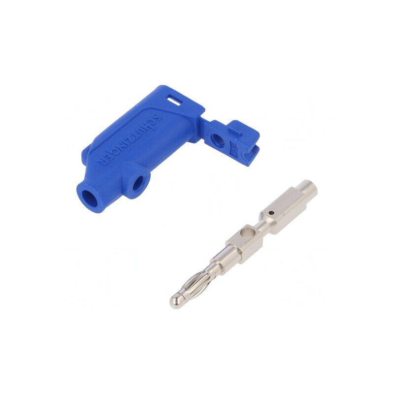 Mufă Banană 4mm 32A Albastră | Electronic-mag.ro | Componente Electronice