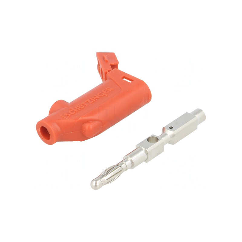 Mufă Banană 4mm Roșie 32A 70VDC | Electronic-mag.ro | Componente Electronice