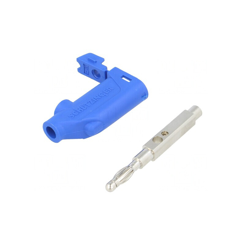 Mufă Banană 4mm 32A Albastră | Electronic-mag.ro | Componente Electronice