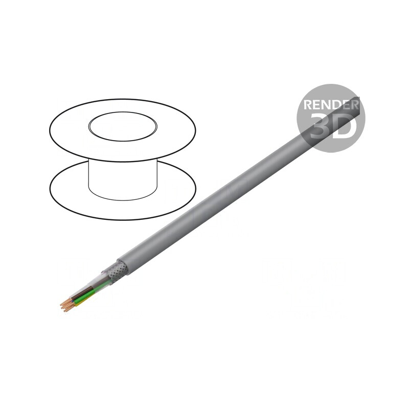 Cablu Ecranat LiY-CY 7x1mm² PVC Gri | Electronic-mag.ro | Componente Electronice
