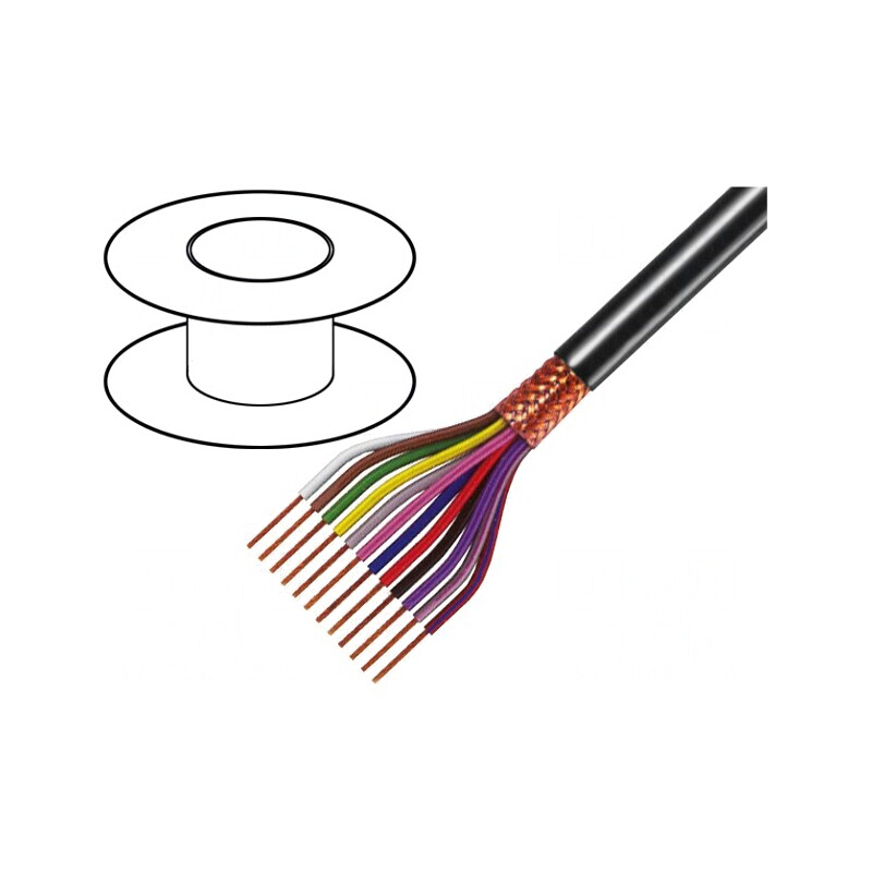 Cablu Ecranat 10x0,25mm2 Cupru | Electronic-mag.ro | Componente Electronice