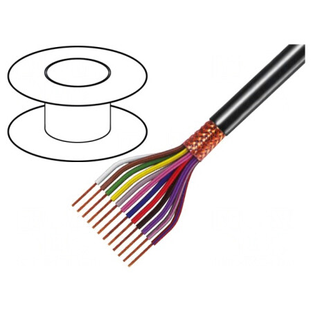 Cablu Ecranat 10x0,25mm2 Cupru | Electronic-mag.ro | Componente Electronice