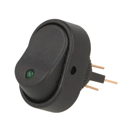 Rocker Switch ON-OFF 30A 12VDC with Green LED | Electronic-mag.ro | Componente Electronice