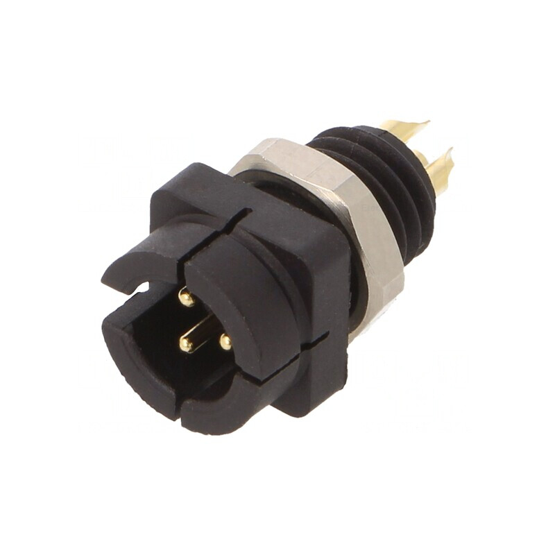 Conector Circular Soclu Tată 3 Pin Aurit 3A IP40 60V | Electronic-mag.ro | Componente Electronice