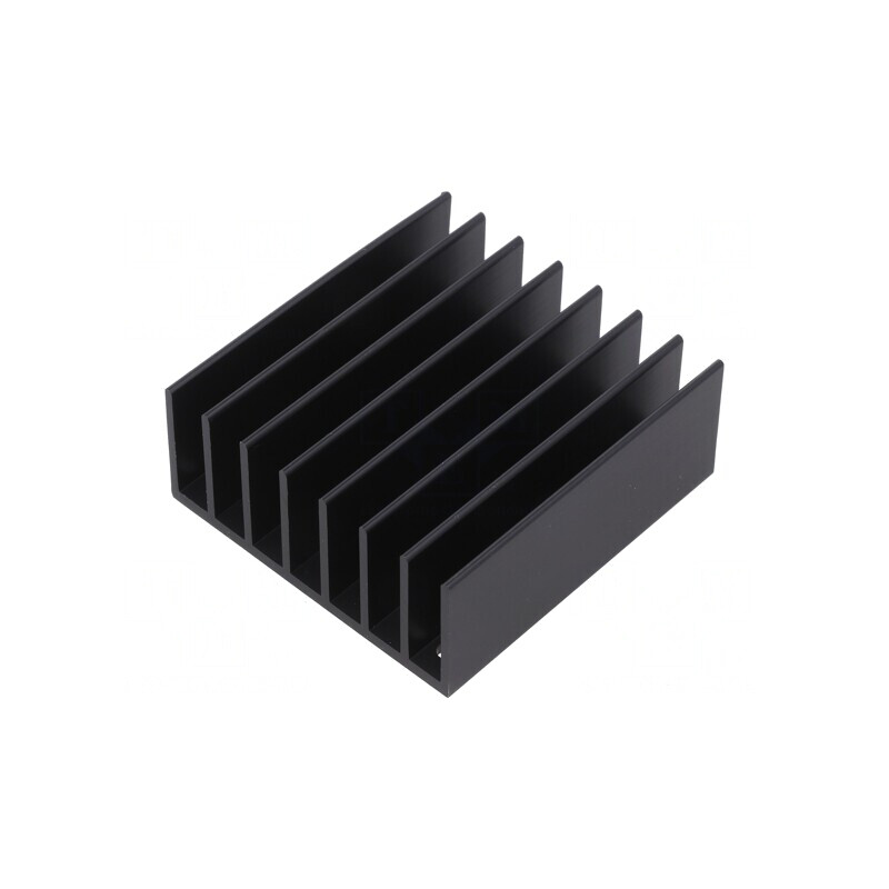 Radiator extrudat cu aripioare negru 61mm TO218 TO220 | Electronic-mag.ro | Componente Electronice