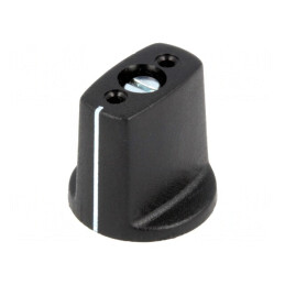 Buton rotativ negru cu indicator ABS Ø3mm Ø16x16mm | Electronic-mag.ro | Componente Electronice