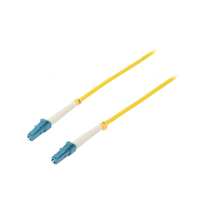 Patch cord fibră optică LC/UPC 1m galben LSZH | Electronic-mag.ro | Componente Electronice