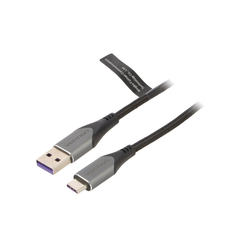 Cablu USB 2.0 A la C 0.25m Negru | Electronic-mag.ro | Componente Electronice