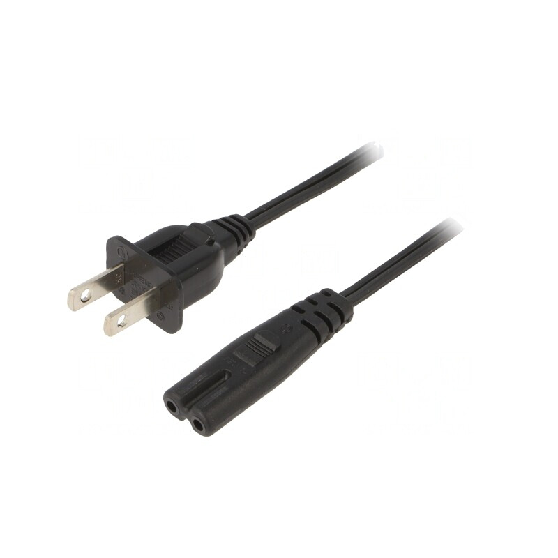 Cablu Alimentare IEC C7 - NEMA 5-15, 1.8m, 7A | Electronic-mag.ro | Componente Electronice