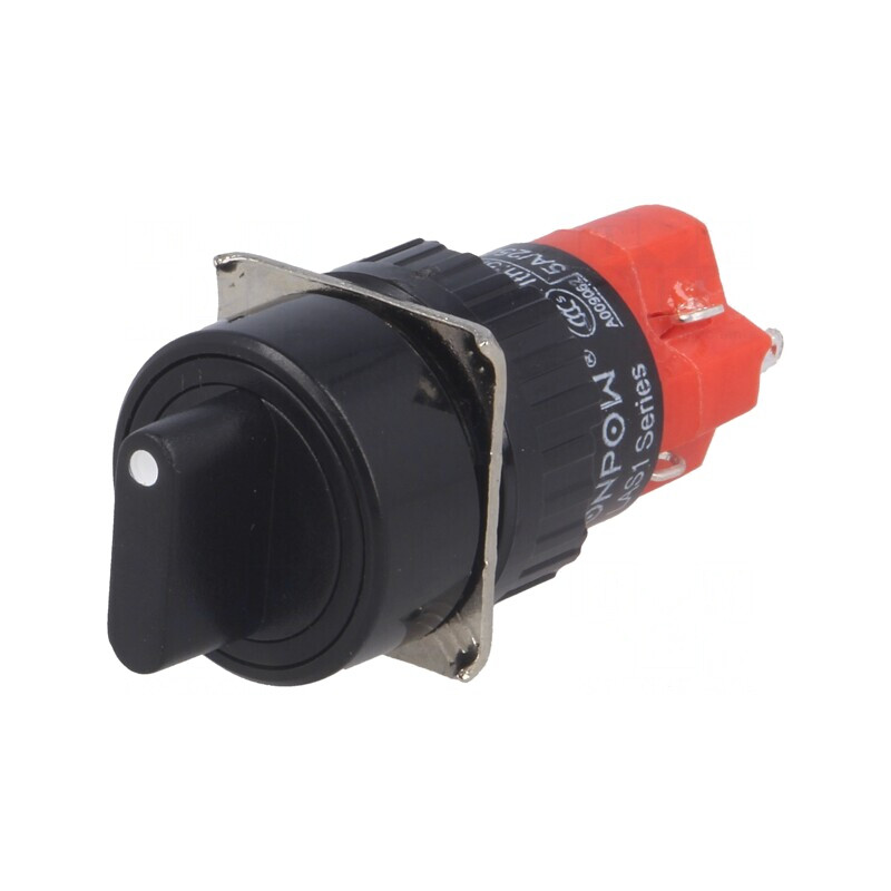 Comutator rotativ 2 poziții 3A/220VAC 2A/24VDC | Electronic-mag.ro | Componente Electronice