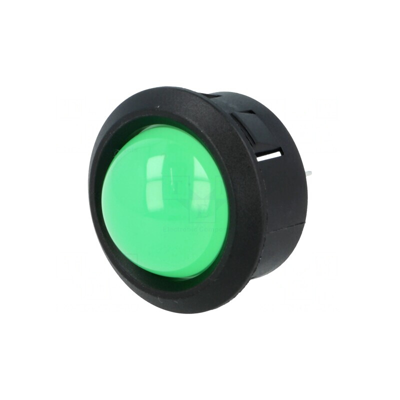 Lampă de control LED verde convex 25,65mm pentru PCB plastic | Electronic-mag.ro | Componente Electronice Lampă de control LED verde convex 25,65mm pentru PCB plastic | Electronic-mag.ro | Componente Electronice