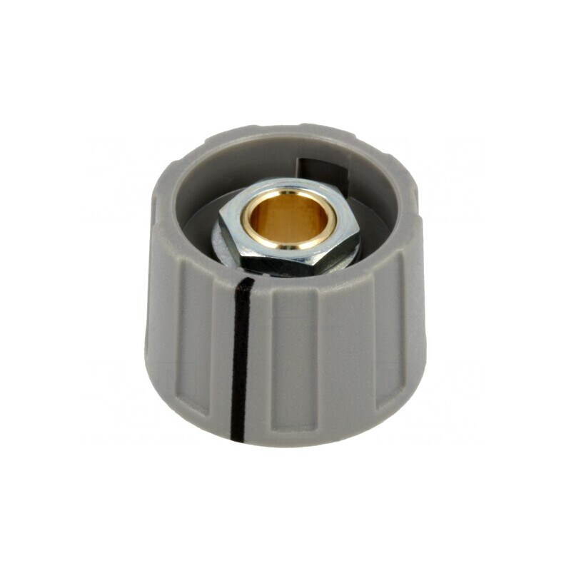 Buton rotativ gri cu indicator ABS 6mm 23x15.5mm | Electronic-mag.ro | Componente Electronice