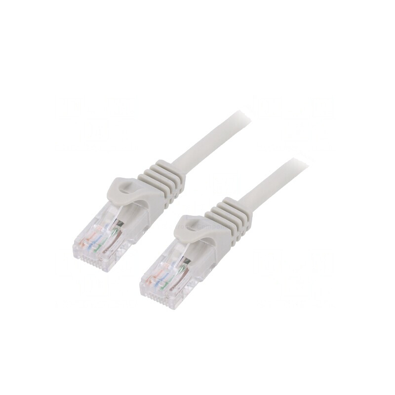Patch Cord U/UTP Cat6 10m Gri | Electronic-mag.ro | Componente Electronice