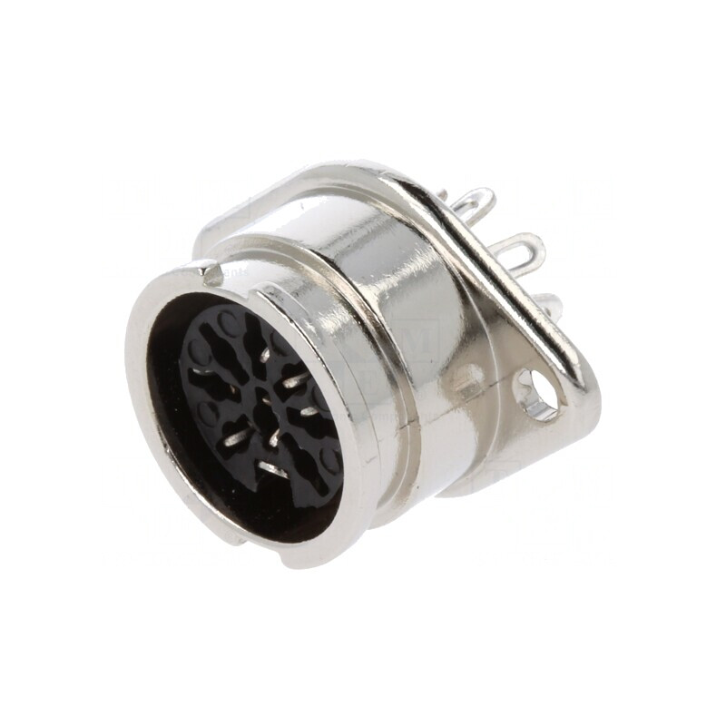 Soclu DIN 8 PIN 270° Lipire Drept | Electronic-mag.ro | Componente Electronice