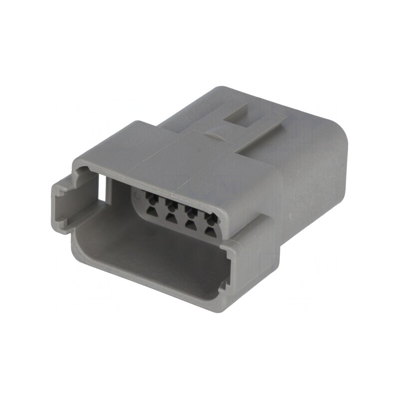 Conector cablu-cablu DT tată 12 pini gri IP68 | Electronic-mag.ro | Componente Electronice