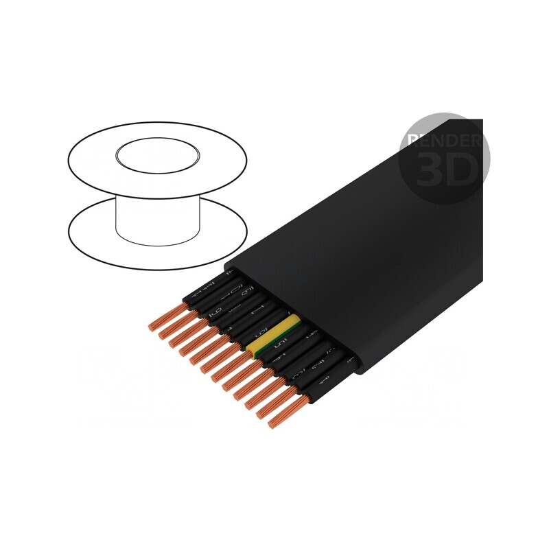 Cablu Electric 12G 0.75mm² Neecranat 300V/500V Cu | Electronic-mag.ro | Componente Electronice