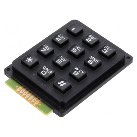 Tastatură 12 butoane 20mA | Electronic-mag.ro | Componente Electronice