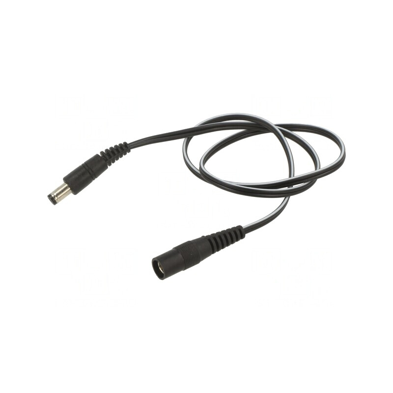 Cablu Alimentare DC 5,5/2,1 la 5,5/1,7 Negru | Electronic-mag.ro | Componente Electronice