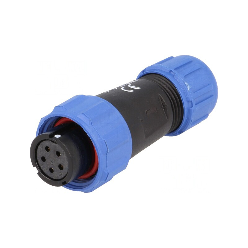 Mufă SP13 Mamă 5 PIN IP68 5A 180V | Electronic-mag.ro | Componente Electronice