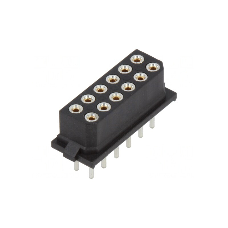 Conector PCB-Cablu Mamă Datamate L-Tek 2mm 12 PIN THT 800V | Electronic-mag.ro | Componente Electronice