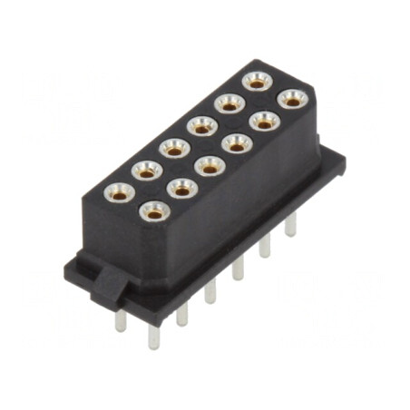 Conector PCB-Cablu Mamă Datamate L-Tek 2mm 12 PIN THT 800V | Electronic-mag.ro | Componente Electronice
