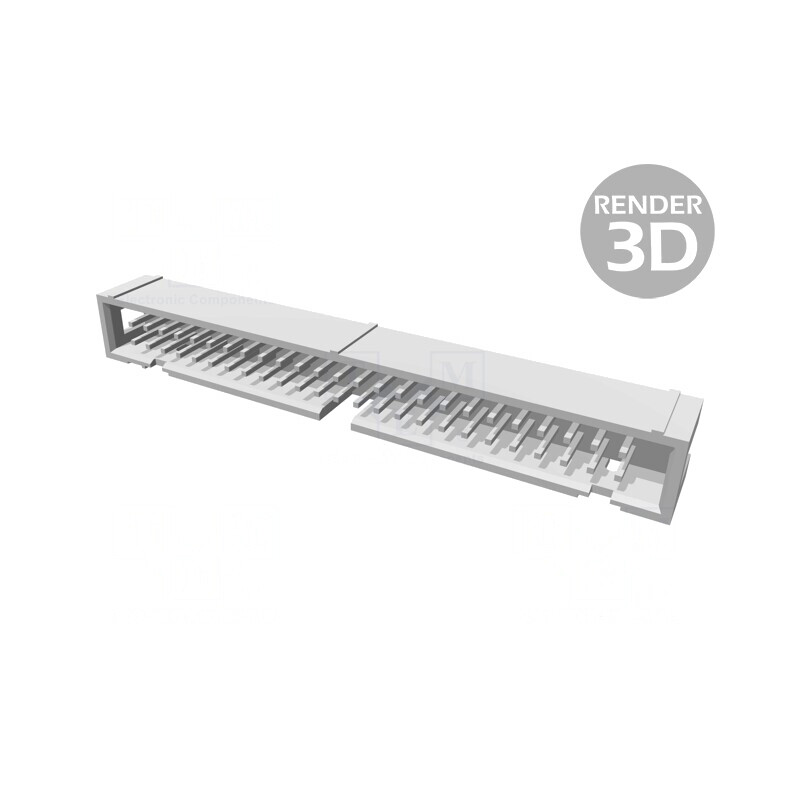 Soclu IDC THT 50 pini 1,27mm 2,54mm | Electronic-mag.ro | Componente Electronice