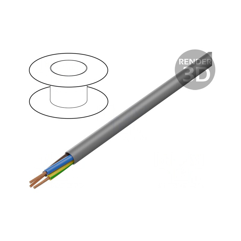 Cablu Electric JB-750 HMH 3G2,5mm2 Cupru Gri | Electronic-mag.ro | Componente Electronice